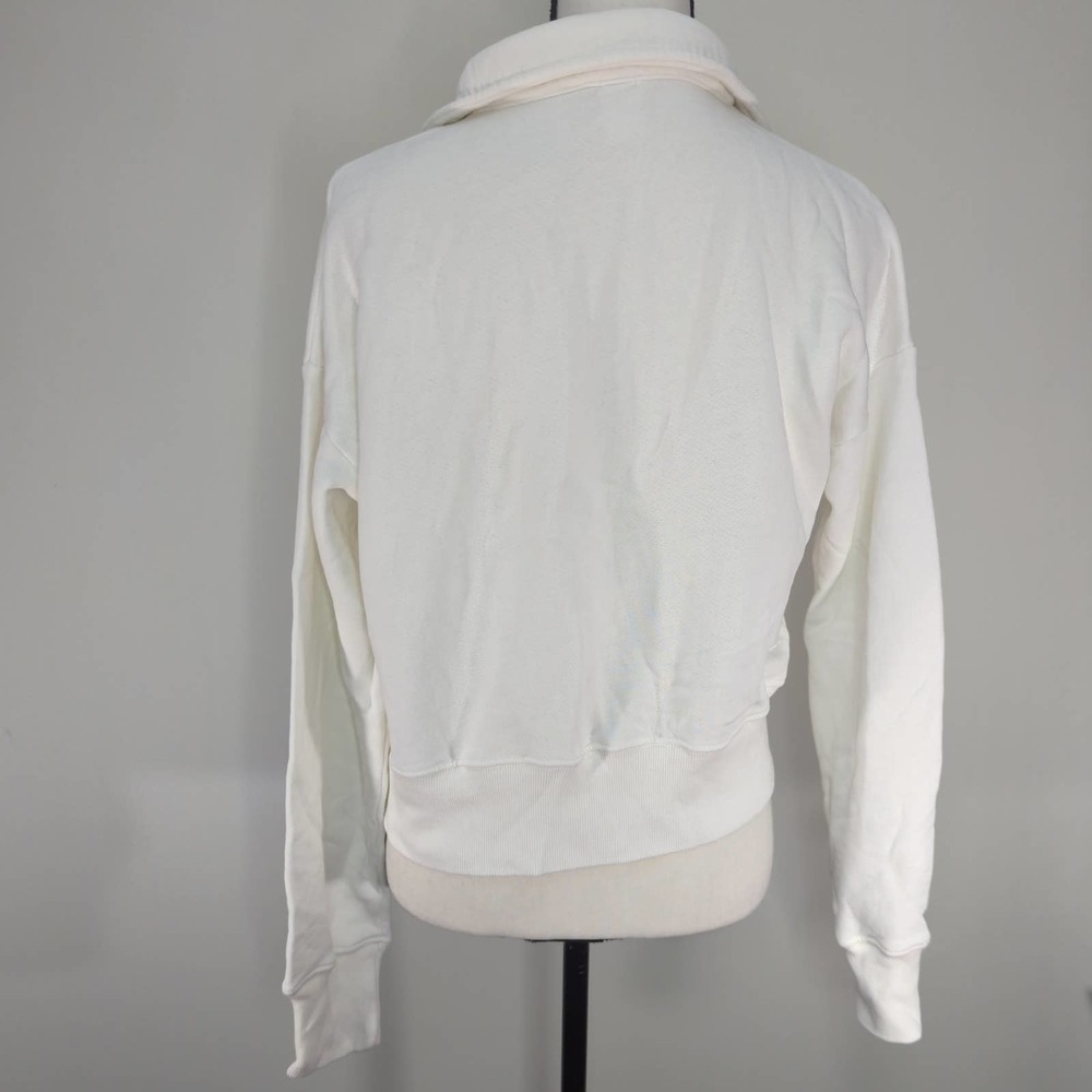 Re/Done Levis 70s Half Zip Off White Sweater - image 3